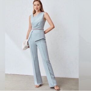 NWT Dusty Blue Top and pants Set Size XS